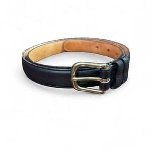 VTG Coach 6600 Black Leather Belt 40 Glove Tanned Cowhide Solid Brass USA Made